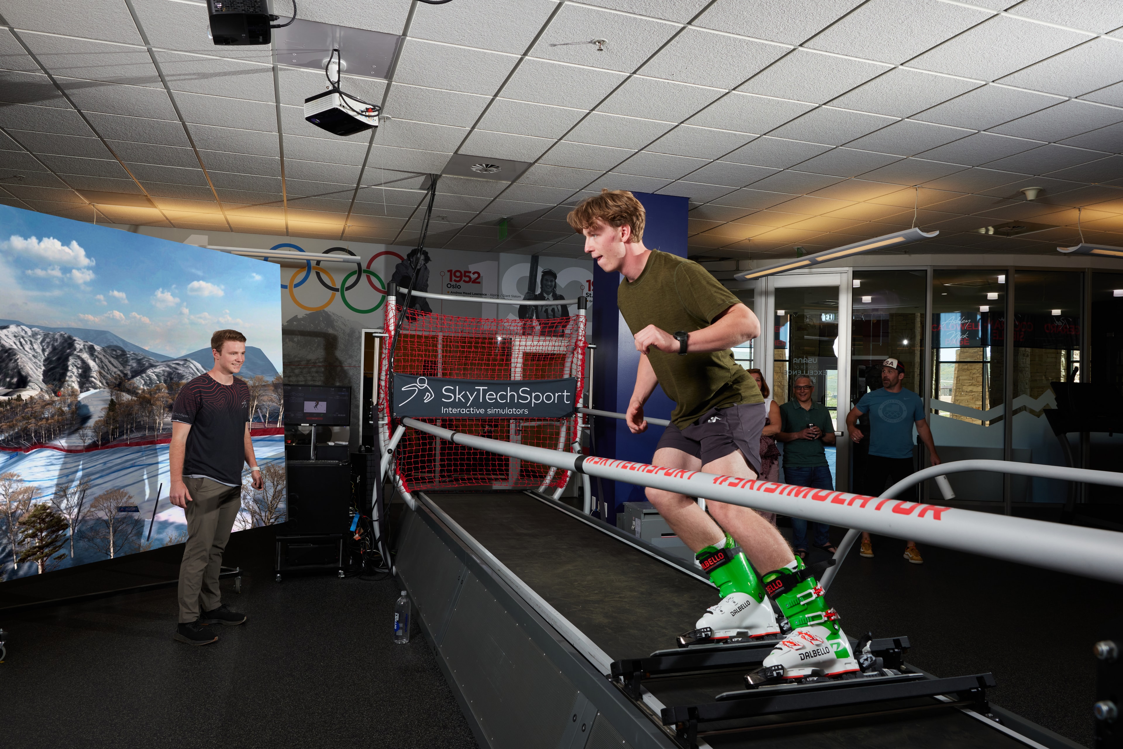Athlete on Skytech simulator
